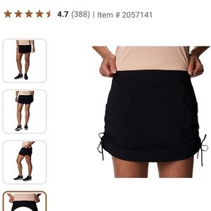 Columbia Black Activewear Skirt